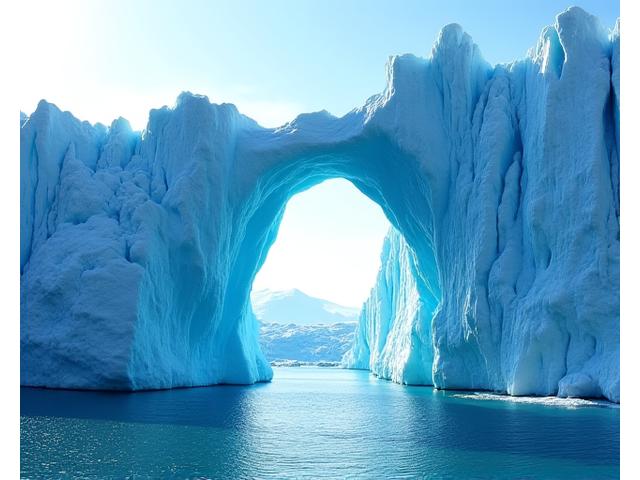 Glasier biru besar di Greenland